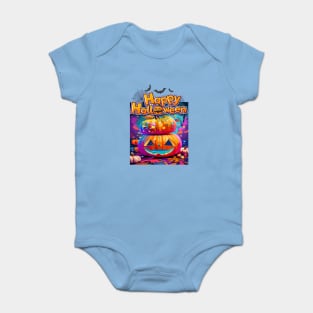 Colorful Happy Halloween,Brafdesign Baby Bodysuit